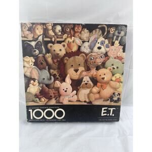 Vintage 1982 Springbok ET The Extra Terrestrial Jigsaw Puzzle 1000pc Teddy Bear